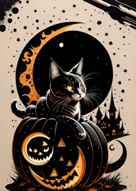halloween cat C2212F