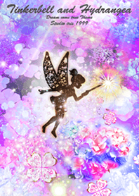 Tinkerbell and Hydrangea pink