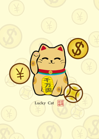 黃色金運招財貓