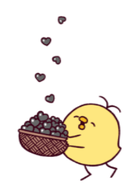 black heart & funny chick.