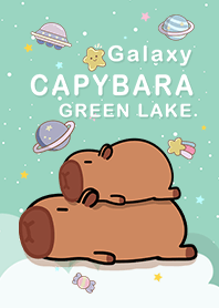 水豚/浩瀚星空/湖水綠