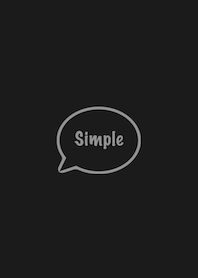 The Simple Speech bubble Gray No.1-01