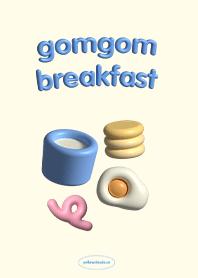 gomgom breakfast 3d