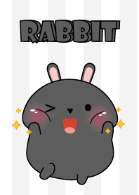 Oh! I'm Cute Black Rabbit