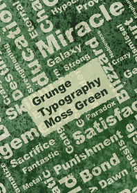 Grunge Typography Moss Green