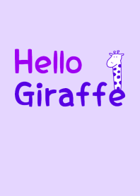 Hello Giraffe purple 3