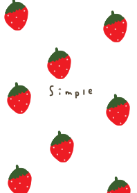 Cute strawberry pattern and white.