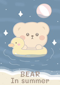 หมีเล่นน้ำคลายร้อน!