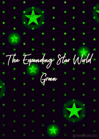 The expanding star world green