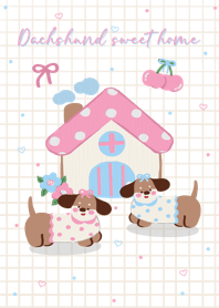 Dachshund Sweet Home ( v.pink )