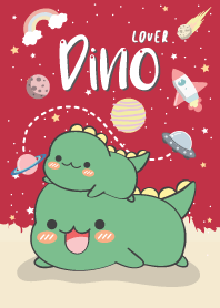 Dino Lover. (love red)