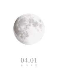 Moon - April 1st - White