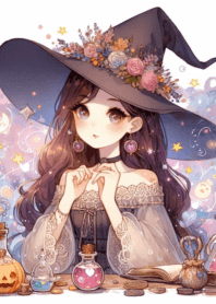 cute little witch halloween V. 10
