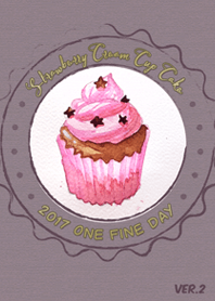 Strawberry Cream Cup Cake ver.2