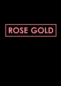 Rose Gold in Black