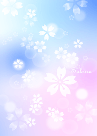 Sakura-cherry blossom-pink&blue
