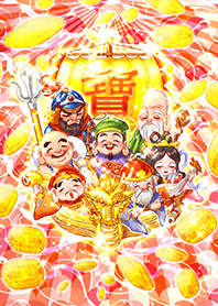 Seven Lucky Gods for Good Fortune