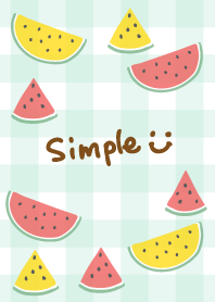 Smile - summer watermelon check 25-