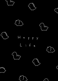 ちいさな恐竜 | 黒とグレー