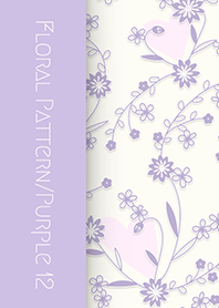 花卉圖案[矢車菊]/紫色12