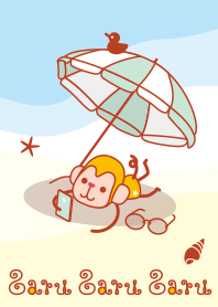 Theme of a cute monkey <Summer>