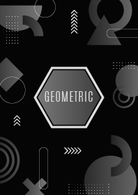 Geometric Gradient Black 9