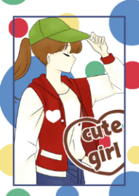cute girl sporty