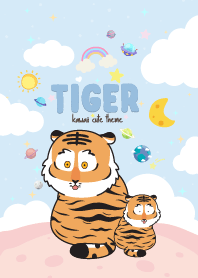 Fat Tiger Kawaii Blue