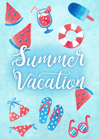Summer Vacation watercolor