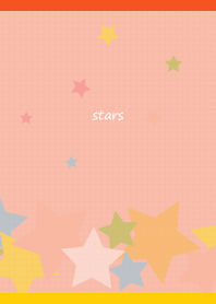 かわいいスターズ 赤と黄色