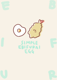 simple fried shrimp fried egg beige