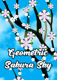 Geometric Sakura Sky