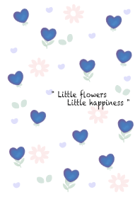 mini blue heart flowers 14