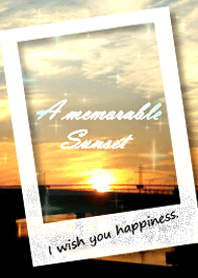 A memorable sunset.