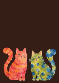 Amusing Cats01 brown JP