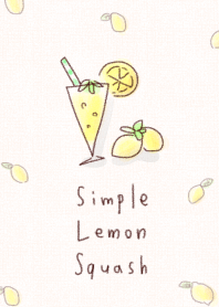 Simple lemon squash.