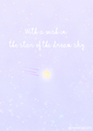 With a wish in the star of the dreamsky