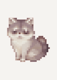 Raccoon Pixel Art Theme  Brown 03