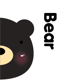 Simple pair Bear(Black)