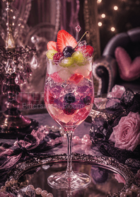 Berry Rose Twilight Cocktail | Bitasui
