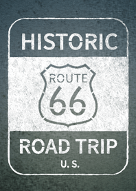 US Route 66 (Vintage style)