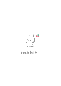 Rabbits5 Cherry [White]