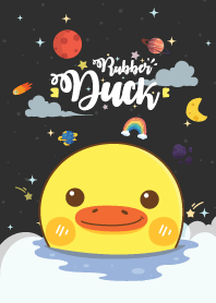 Rubber Duck Baby Galaxy Midnight Black