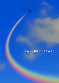 運気upの虹色の飛行機雲 Line 着せかえ Line Store