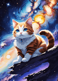 Night Moon Star Cat 67D294