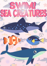 Swim! Sea Creatures Theme (pink)