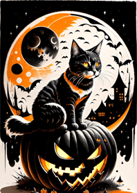 halloween cat 7262DC