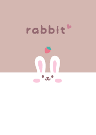 Rabbits. Strawberry - Dullness Pink