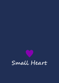 Small Heart *Navy Purple 9*