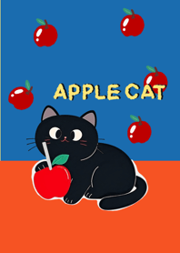 My Cat & Apples-orange